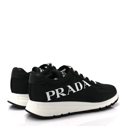 Prada Nylon Gabardine Logo Mens Sneakers 8 Black 4 of 7