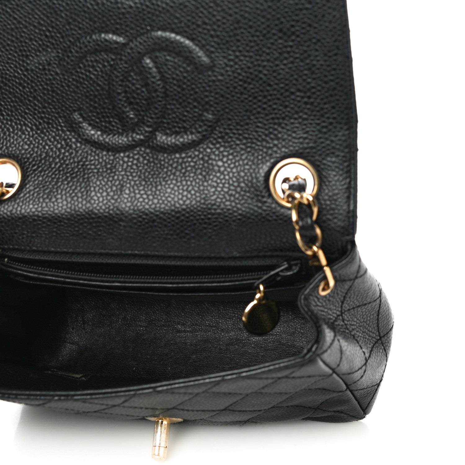 Chanel Caviar Quilted Mini Square Flap Black 4 of 14