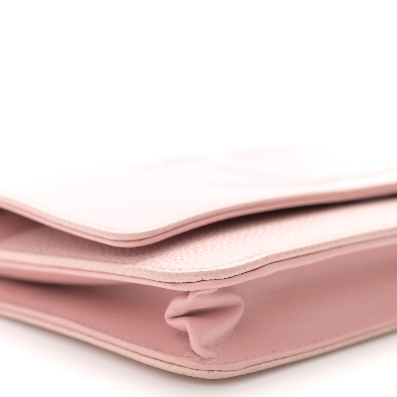 Chanel Caviar Timeless CC Wallet on Chain WOC Pink 10 of 12