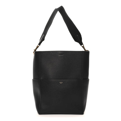 Celine Soft Grained Calfskin Sangle Bucket Bag Black 1 of 11