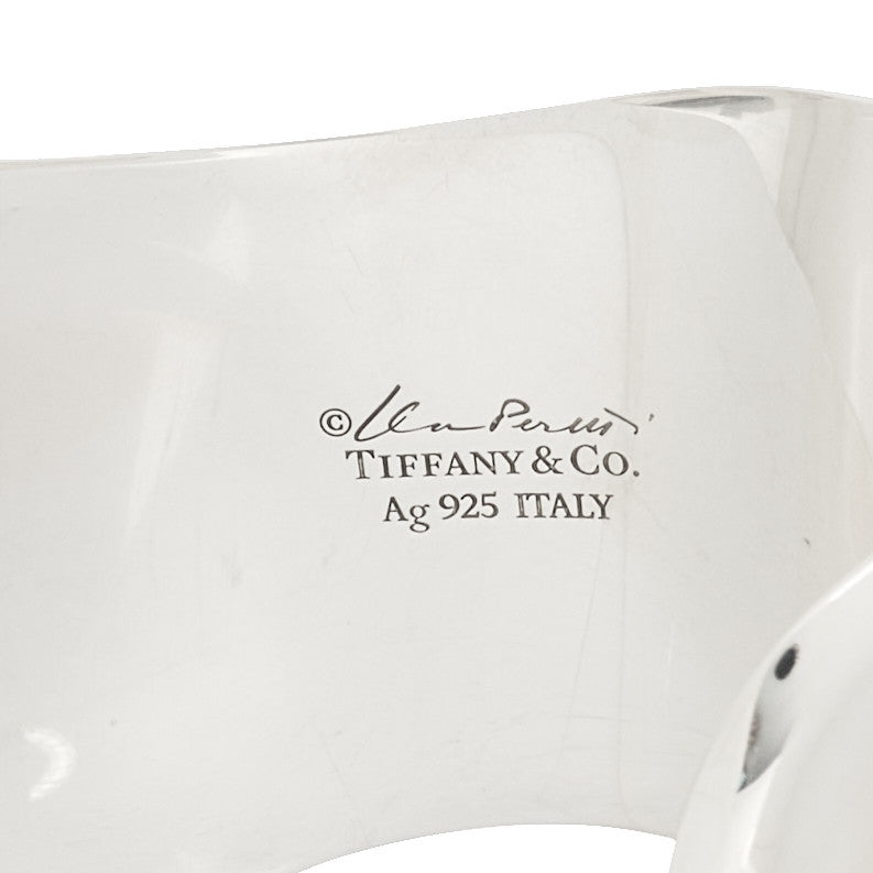 Tiffany Sterling Silver Small Elsa Peretti Left Wrist Bone Cuff Bracelet 3 of 4