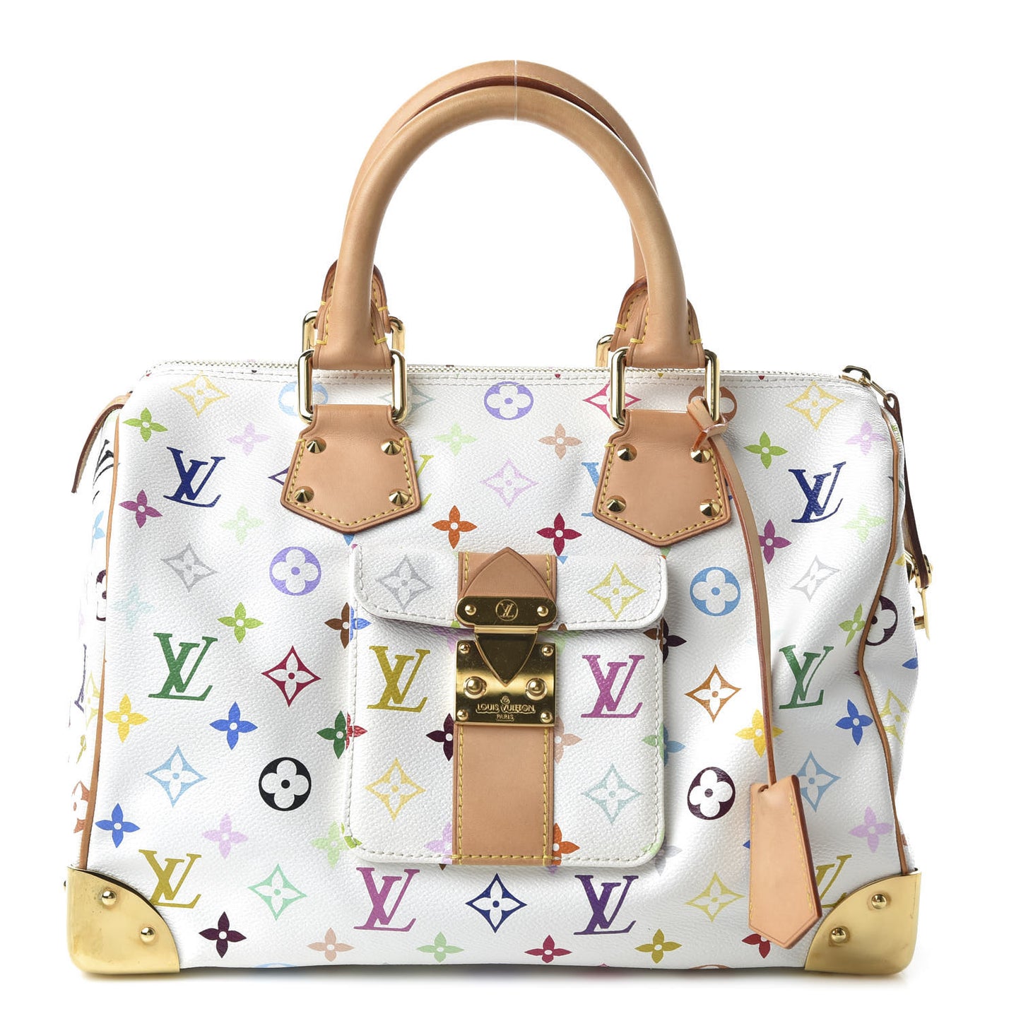 Monogram Multicolor Speedy 30 White