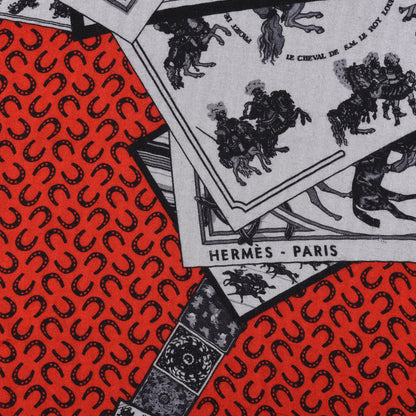 Hermes Cashmere Silk A Cheval Sur Mon Carre Shawl 140 3 of 6