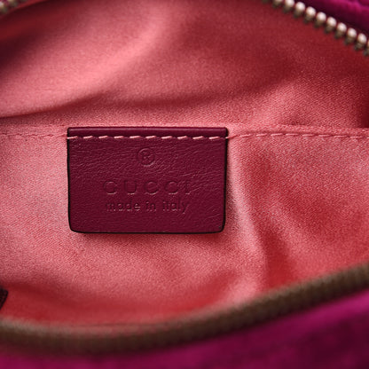 Gucci Velvet Matelasse GG Marmont Belt Bag 75 30 Fuchsia Violet Cyclamen 5 of 7