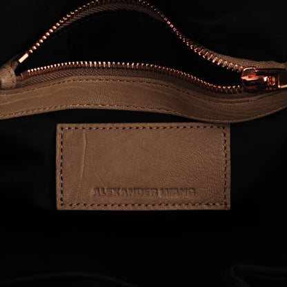 Alexander Wang Pebbled Lambskin Rockie Latte Rose Gold Hardware 6 of 8