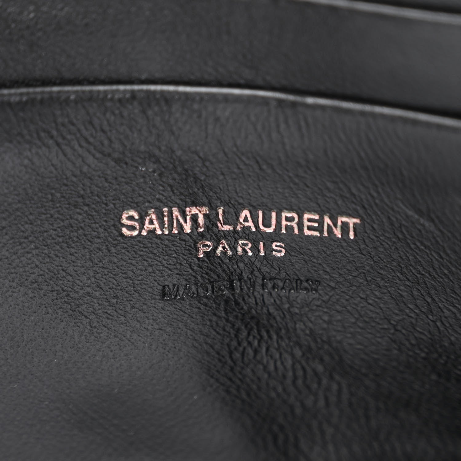 Saint Laurent Calfskin Matelasse Monochrome Monogram Mini Lou Camera Bag Black 6 of 10