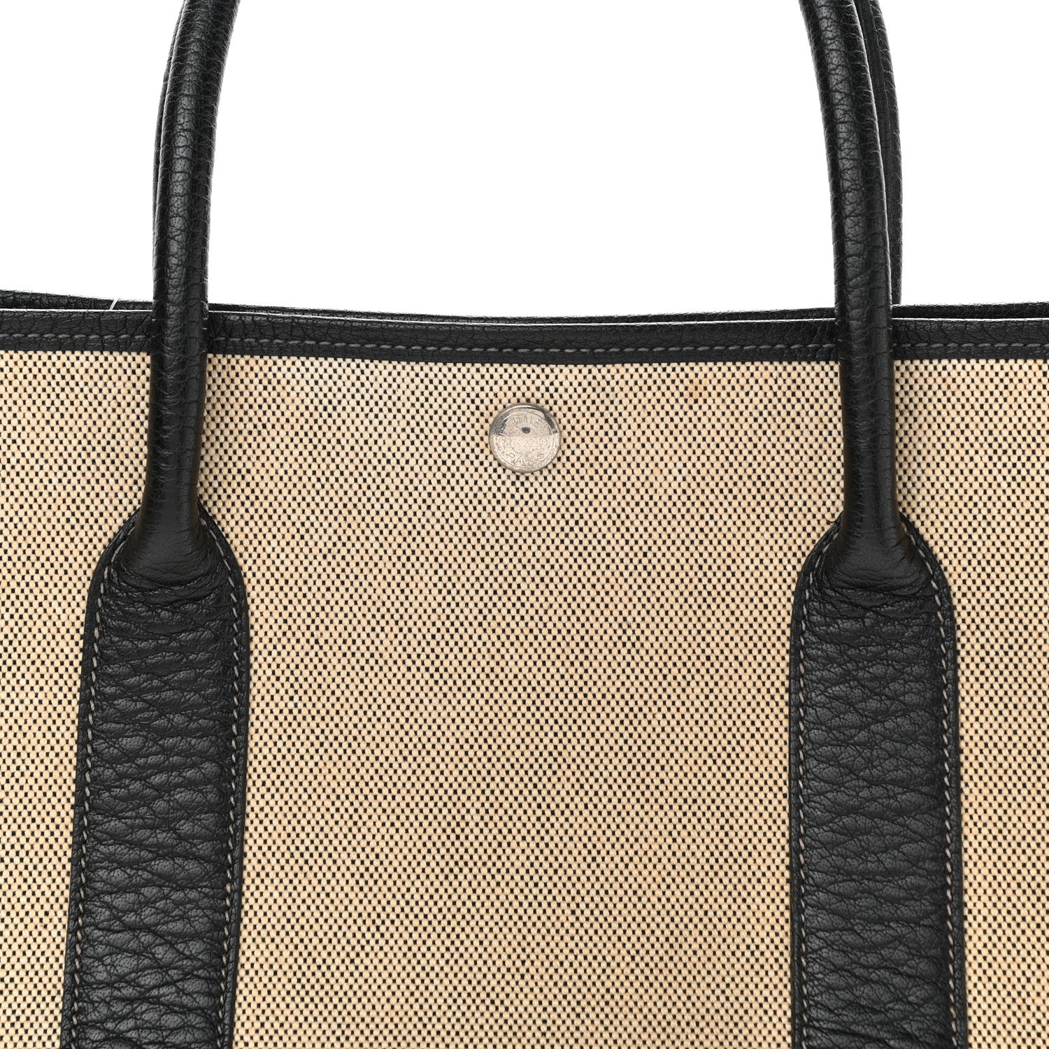 Hermes Toile Buffle Skipper Garden Party 36 MM Tote Black 7 of 9