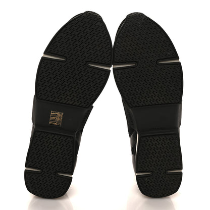 Hermes Mesh Calfskin Suede Soft Sneakers 45 Black 5 of 8