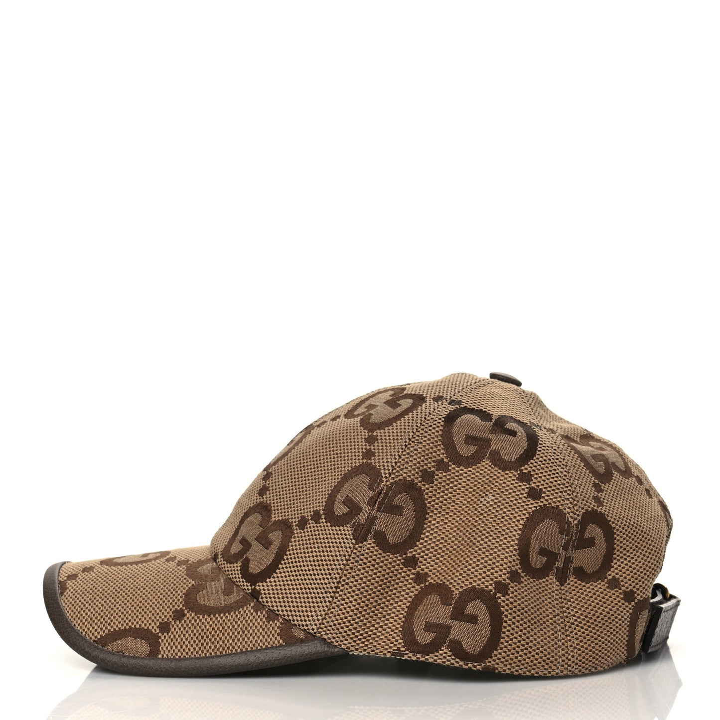 Monogram Jumbo GG Baseball Hat M 57 Camel Ebony