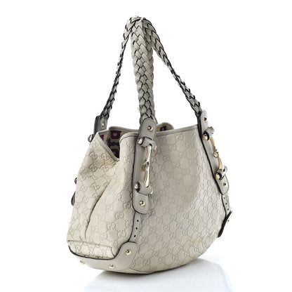 Gucci Guccissima Small Pelham Shoulder Bag Off White 3 of 11
