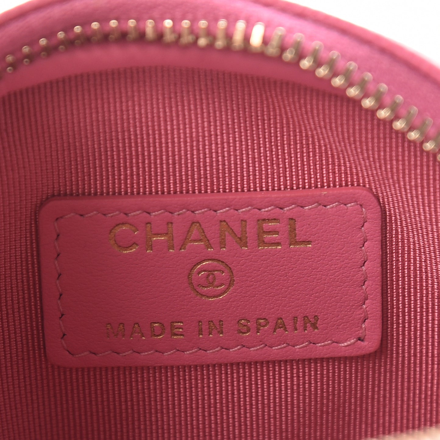 Caviar Quilted Zip Around Classic Coin Purse Pink