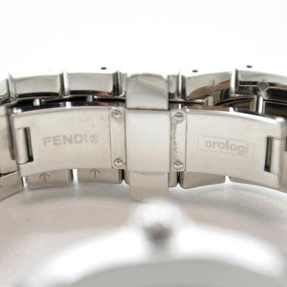Fendi Stainless Steel Diamond Bezel Blue Mother of Pearl 35mm Orologi Quartz Watch 4 of 7