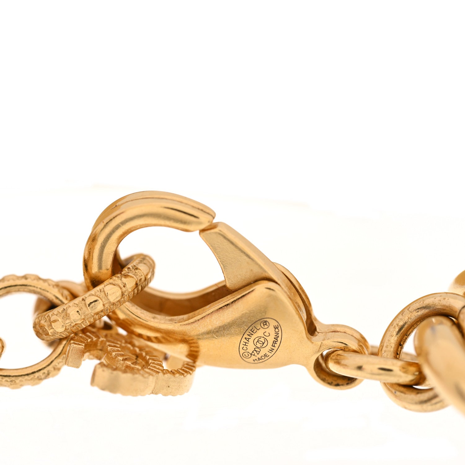 Chanel Metal 31 Rue Cambon Paris ID Chain Bracelet Gold 3 of 4