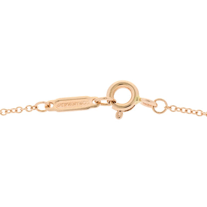 Tiffany 18K Rose Gold Modern Keys Round Open Key Pendant Necklace 5 of 5