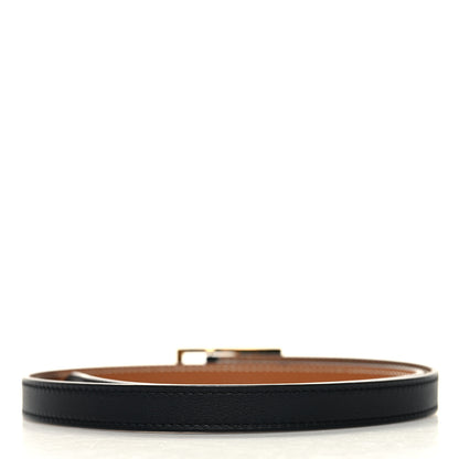 Hermes Swift Epsom 13mm Lucky 15 Belt 70 28 Black Gold 2 of 5