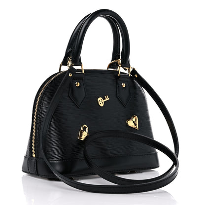 Louis Vuitton Epi Love Lock Alma BB Black 3 of 10