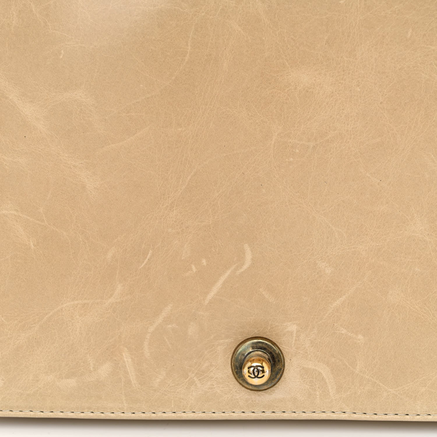 Chanel Glazed Calfskin Quilted Large Boy Flap Beige 11 of 12