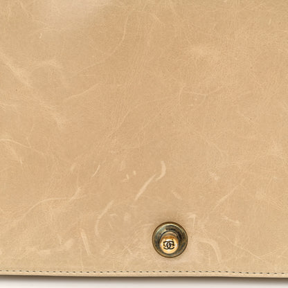 Chanel Glazed Calfskin Quilted Large Boy Flap Beige 11 of 12