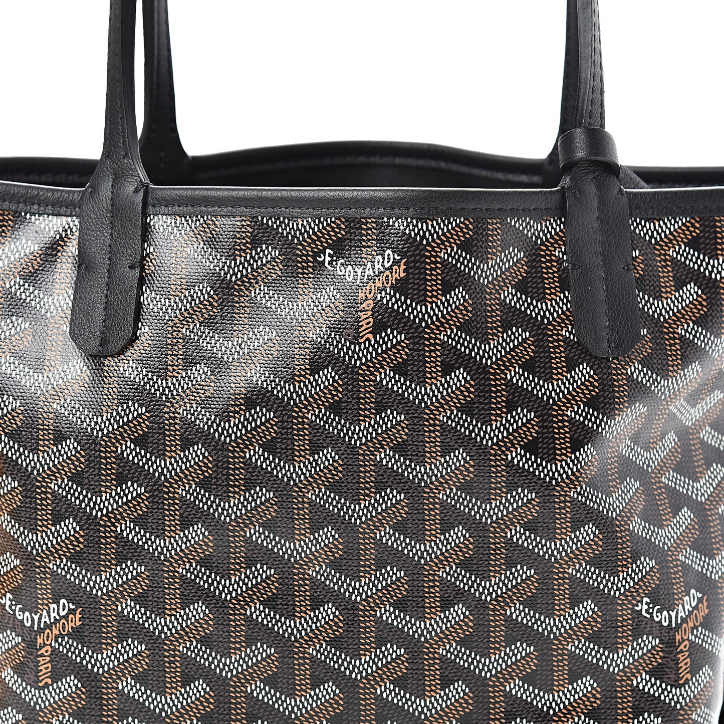 Goyardine Reversible Mini Anjou Black