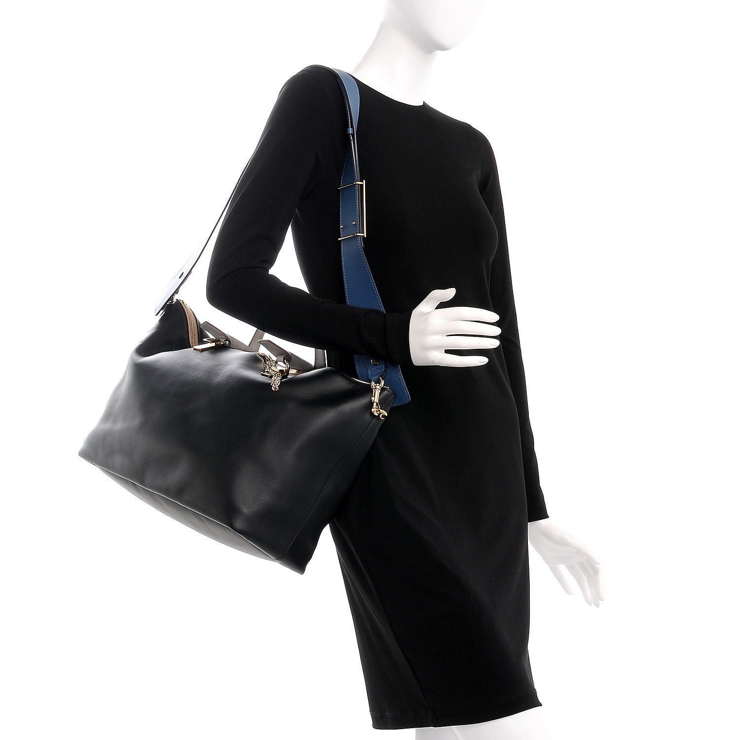 Chloe Smooth Calfskin Large Baylee Tote Black 2 of 9
