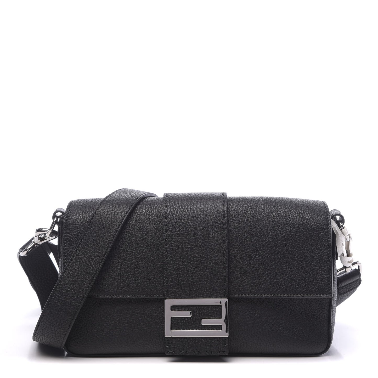 Cuoio Romano Selleria Belt Baguette Bag Black