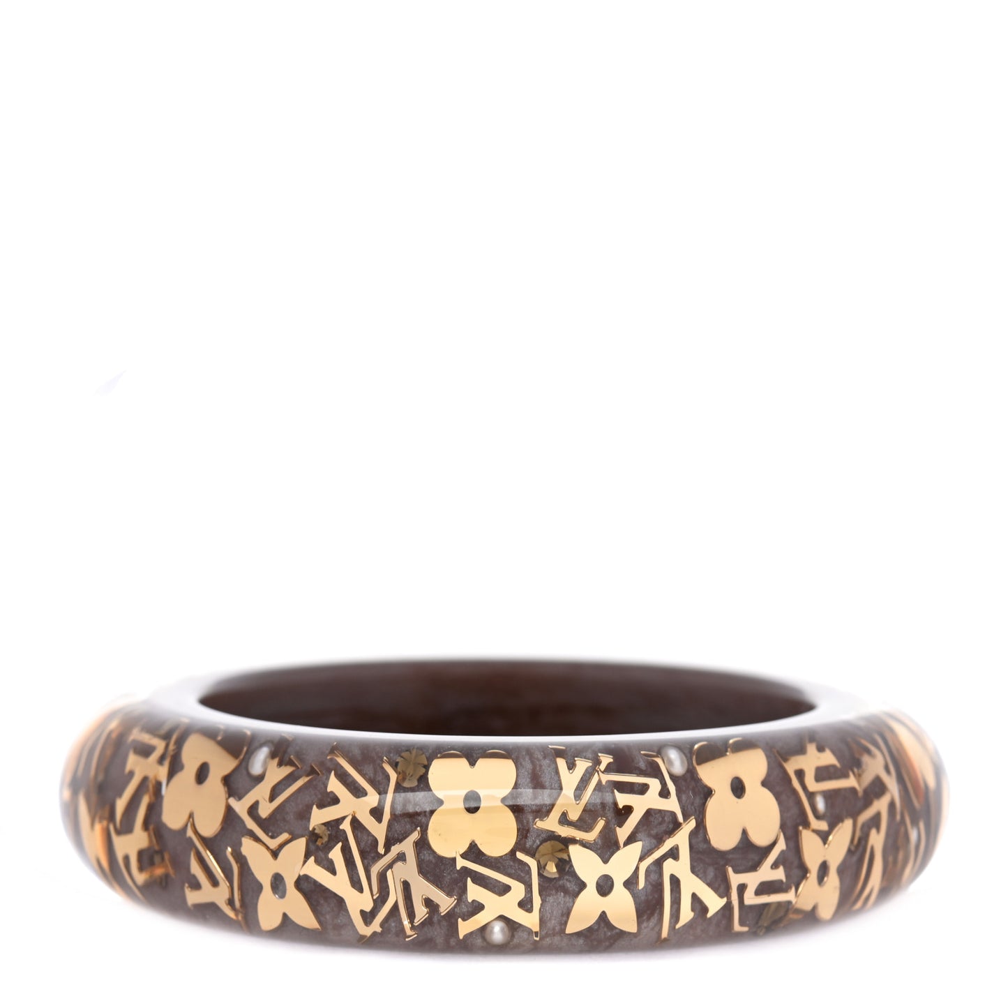 Resin Swarovski Medium Inclusion Bracelet GM Praline