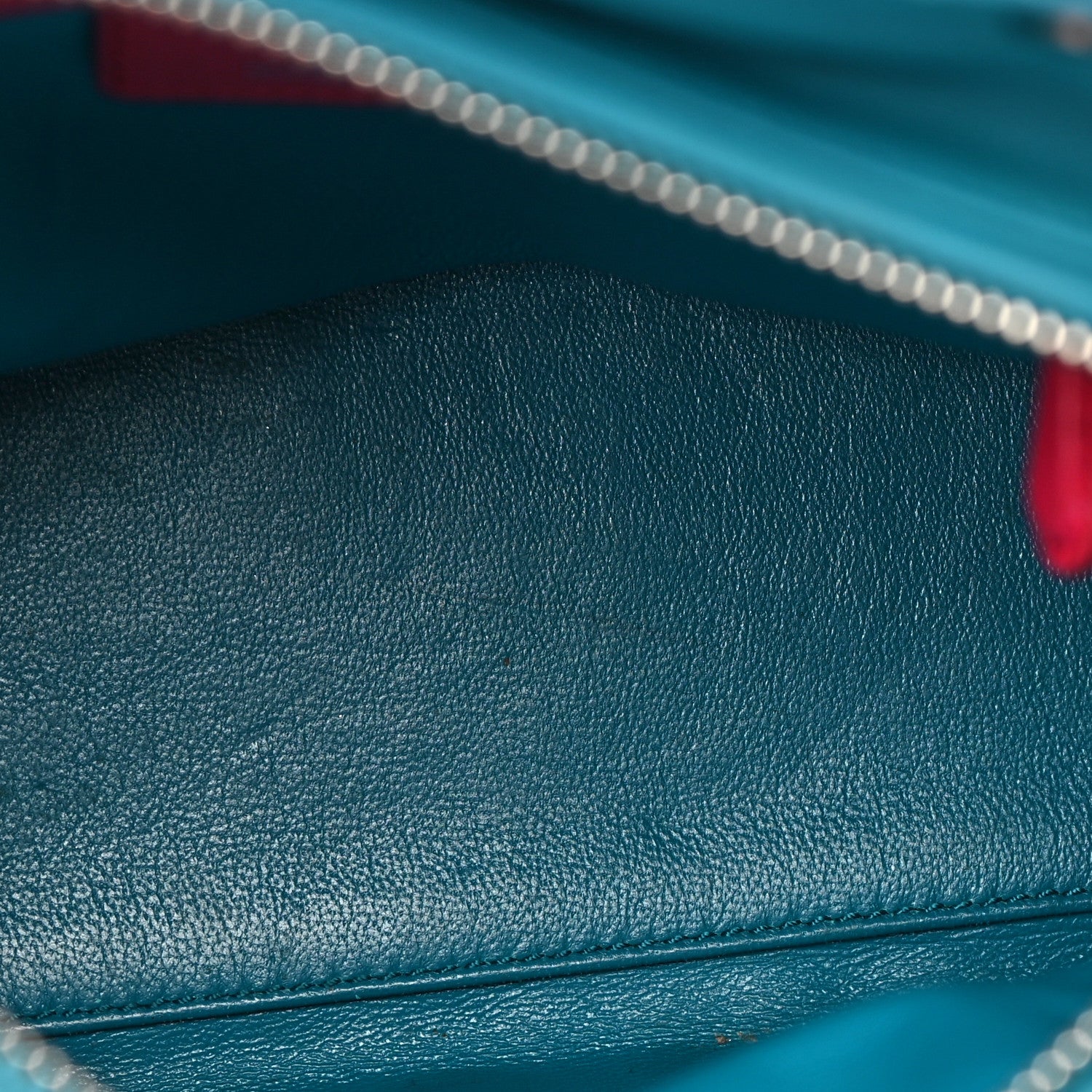 Christian Dior Lambskin Cannage Medium Tri-Color Lady Dior Sapphire Fuchsia Turquoise 12 of 14