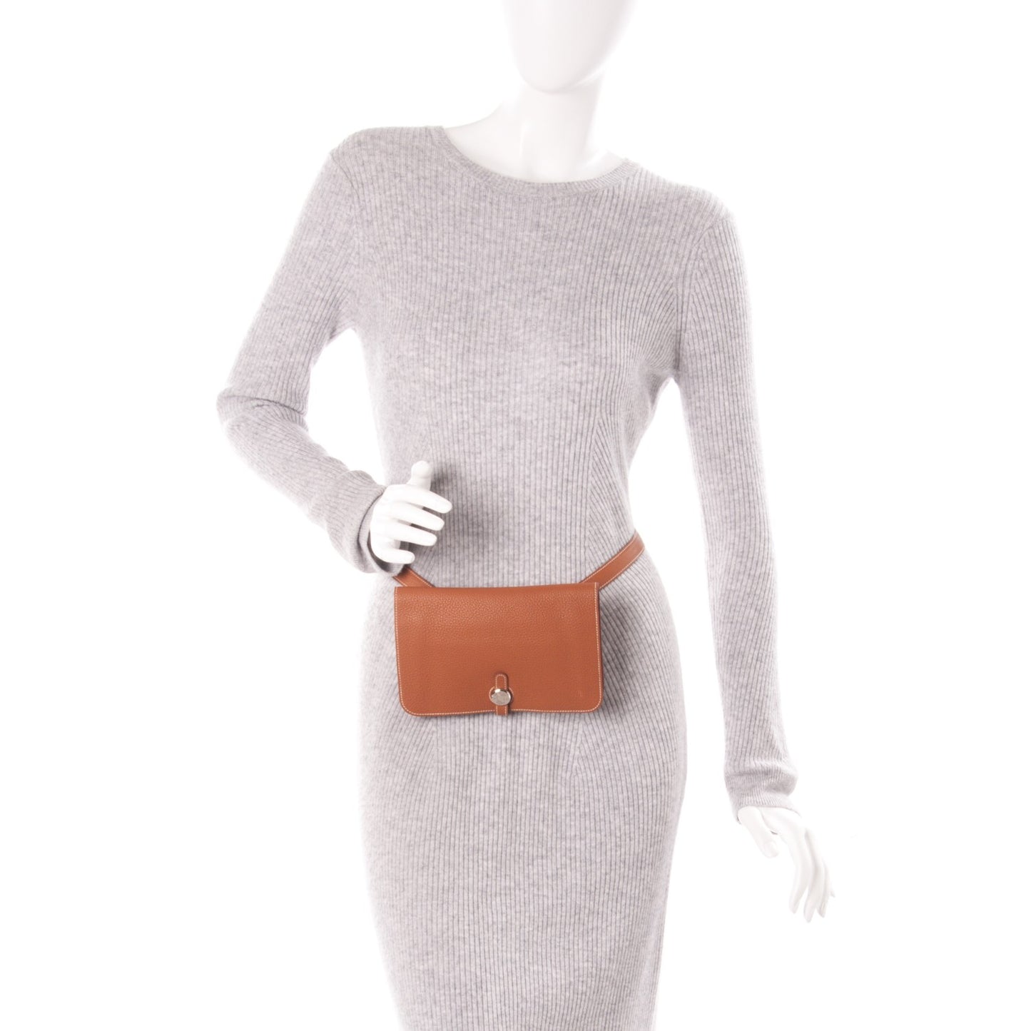 Togo Dogon Wallet Waist Pouch Gold