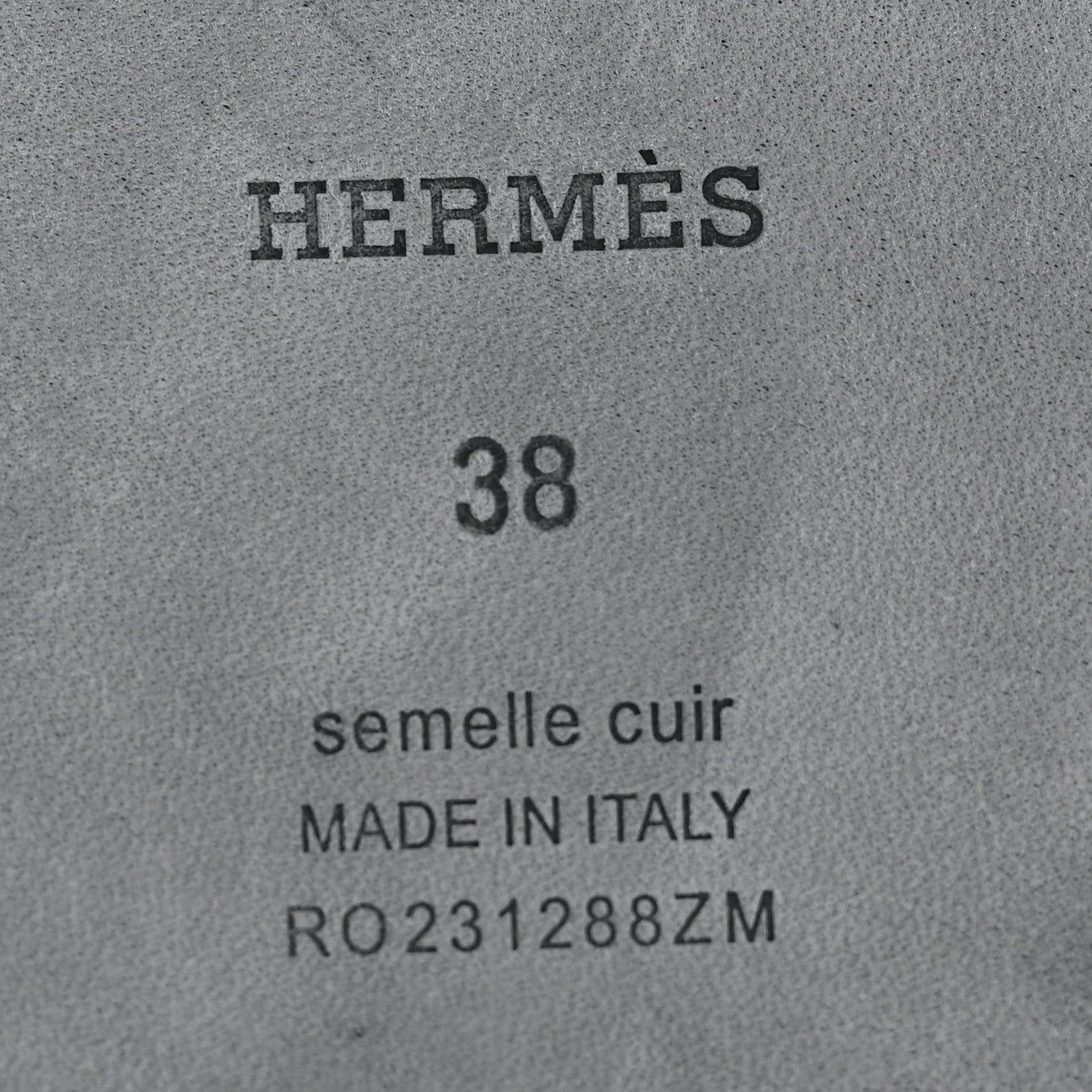 Hermes Woolskin Oran Sandals 38 Etoupe 7 of 8