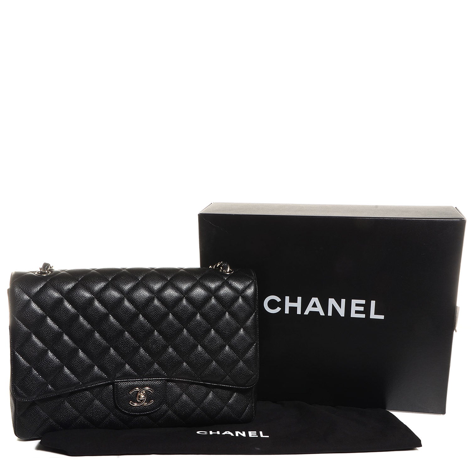 Chanel Caviar Maxi Single Flap Black 3 of 10
