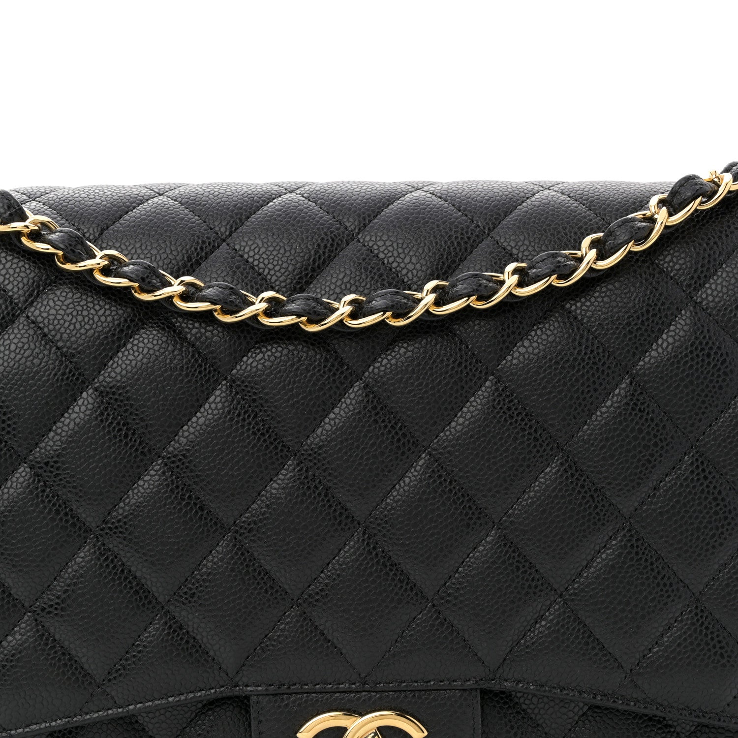 Chanel Caviar Quilted Maxi Double Flap Black 8 of 11