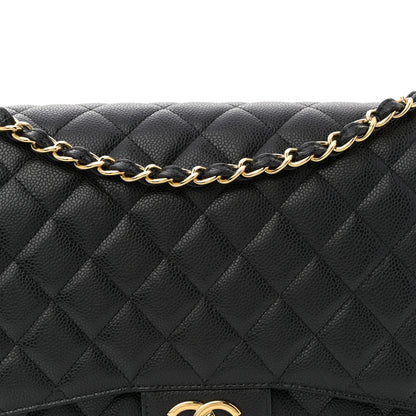Chanel Caviar Quilted Maxi Double Flap Black 8 of 11