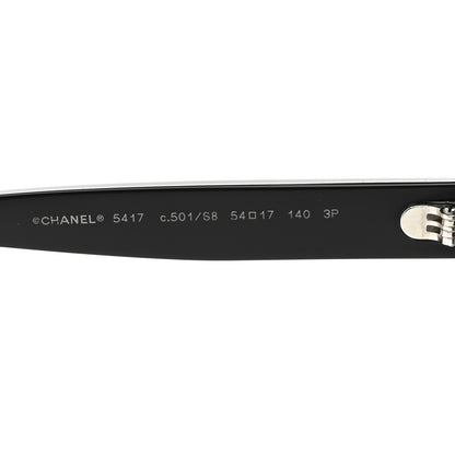 Chanel Acetate Polarized Square Sunglasses 5417 Black 5 of 8