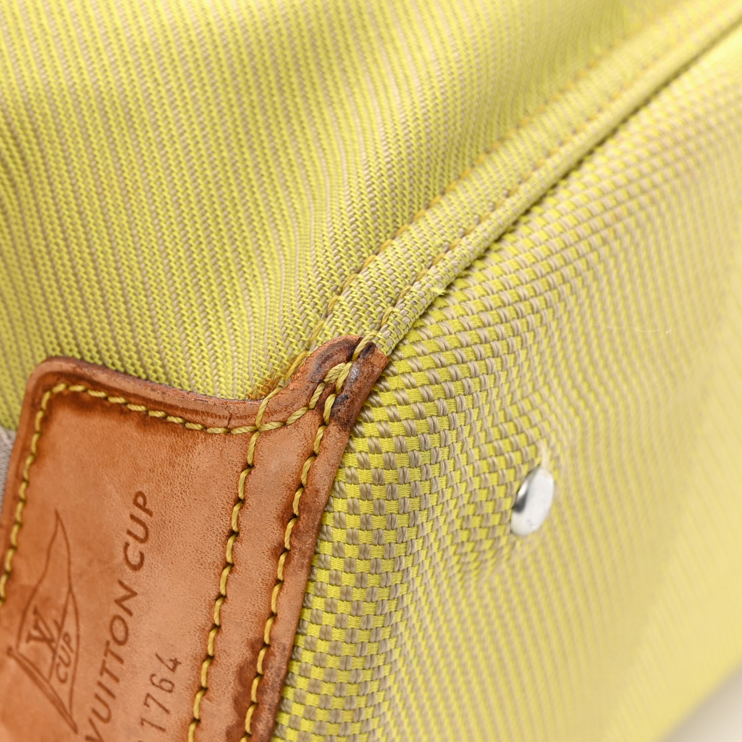 Louis Vuitton Damier Geant Americas Cup Volunteer Bag Yellow 12 of 13
