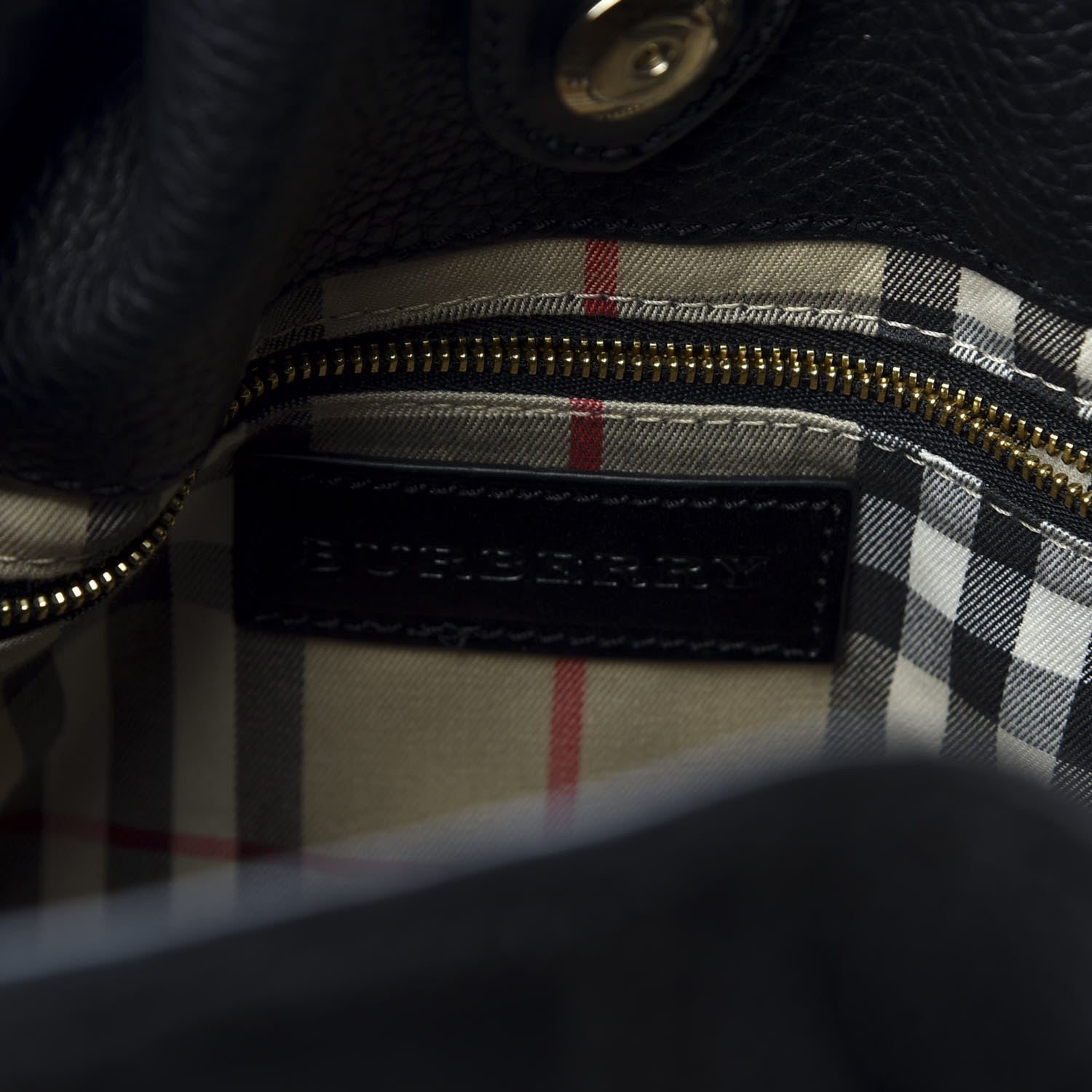 Burberry Grainy Calfskin Willenmore Hobo Black 7 of 10