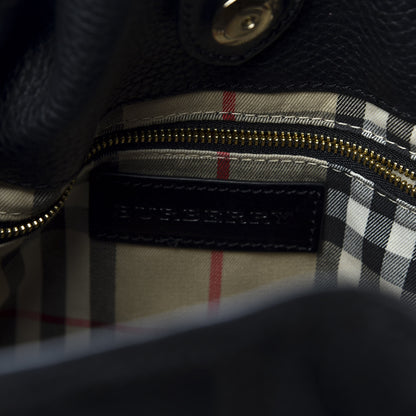 Burberry Grainy Calfskin Willenmore Hobo Black 7 of 10