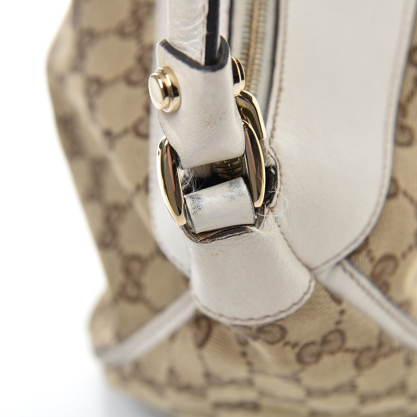 Monogram Large D Gold Hobo Off White