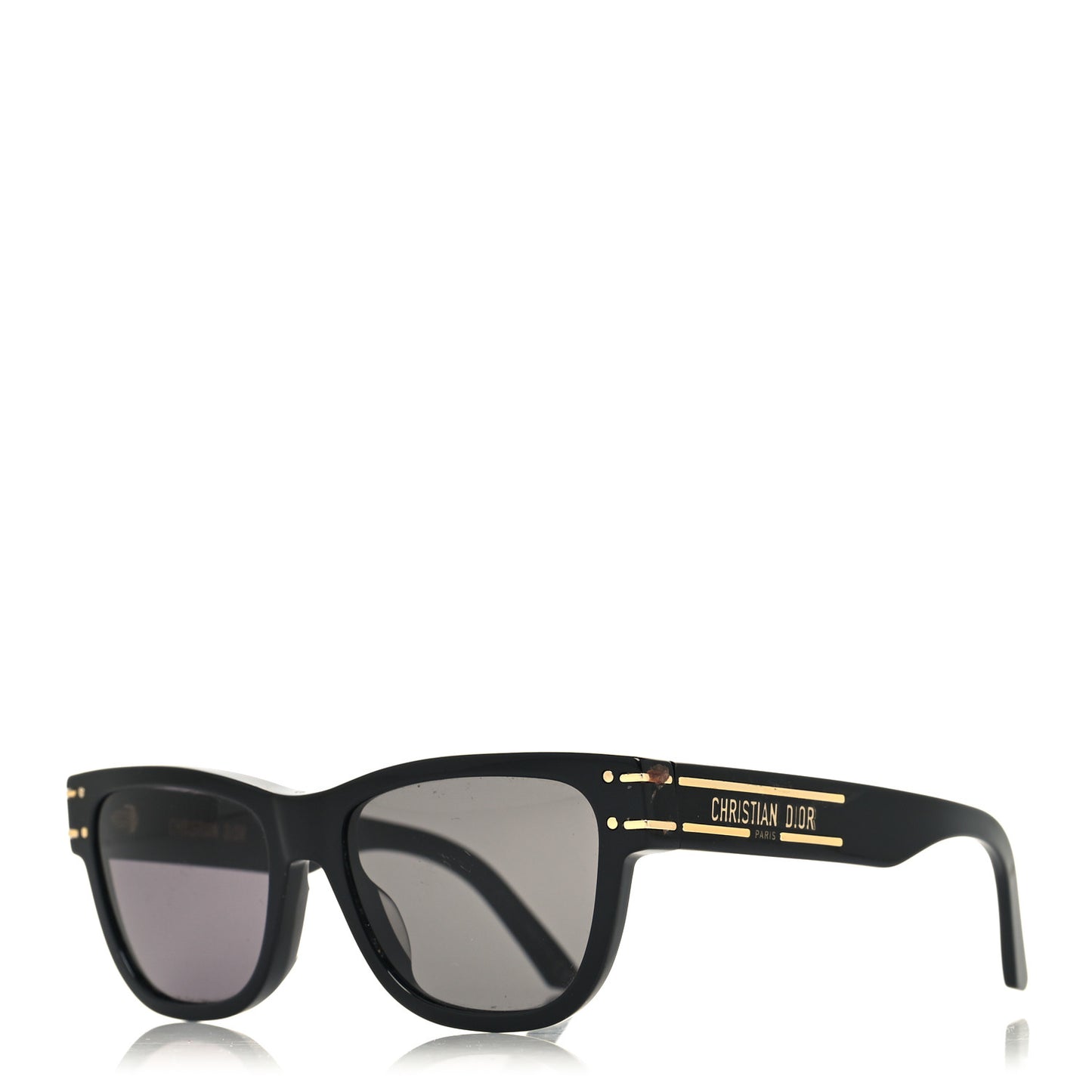 Diorsignature S6U Square Sunglasses Black