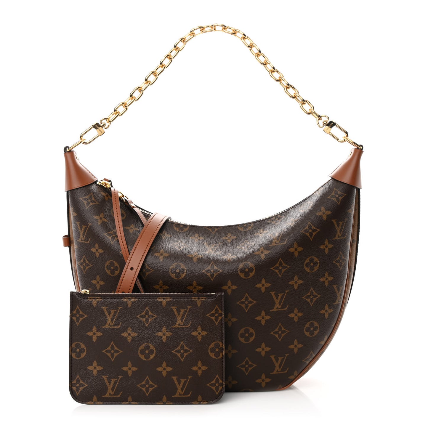 Reverse Monogram Loop Hobo