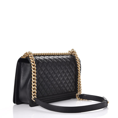 Chanel Calfskin Quilted New Medium Boy Flap Black 3 of 9