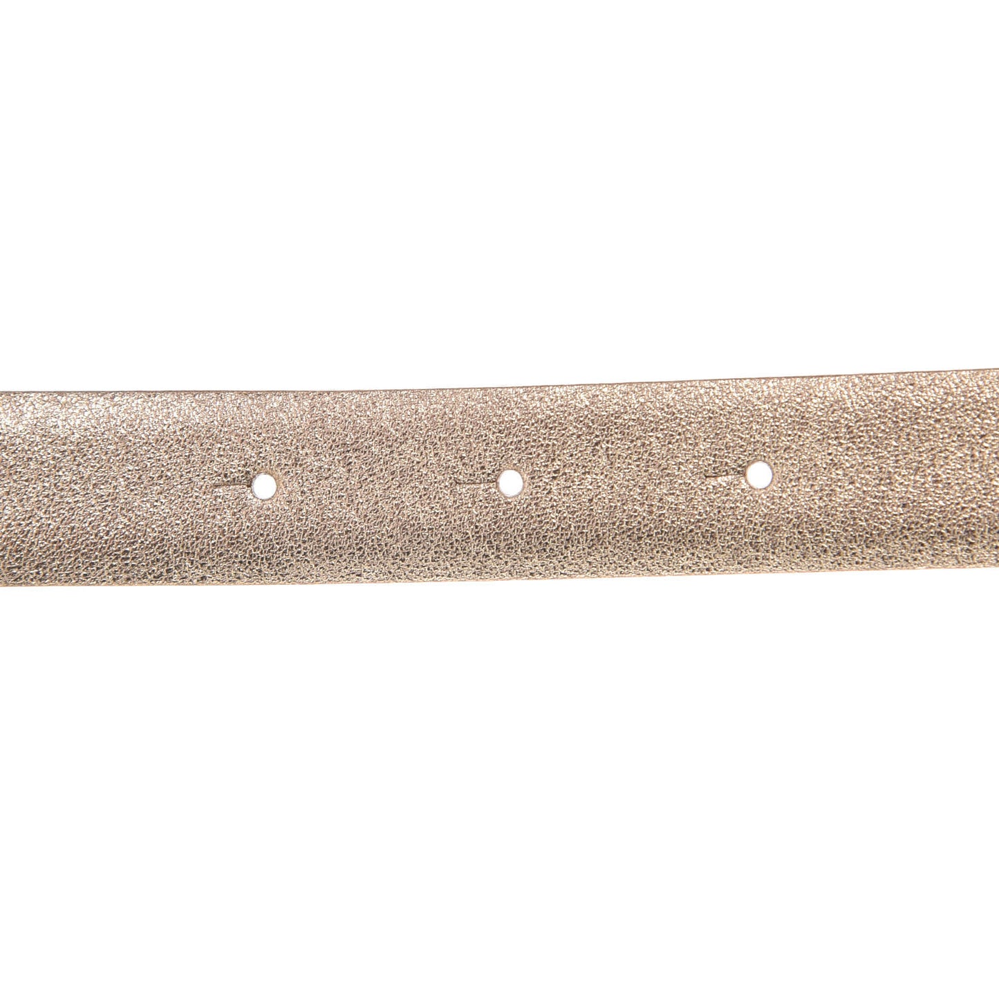 Metallic Lambskin Crystal Baguette Logo Belt 65 26 Gold