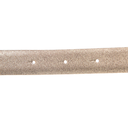 Chanel Metallic Lambskin Crystal Baguette Logo Belt 65 26 Gold 4 of 9