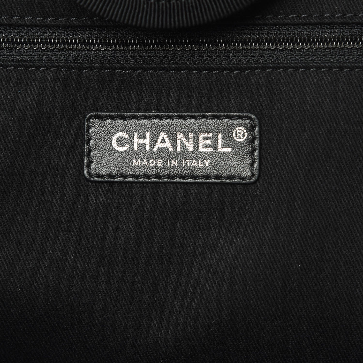 Chanel Canvas Pearl Medium Deauville Tote Black 6 of 14