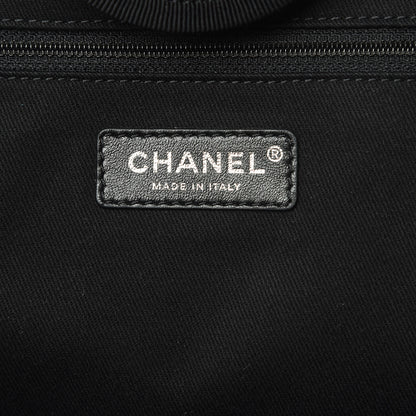Chanel Canvas Pearl Medium Deauville Tote Black 6 of 14
