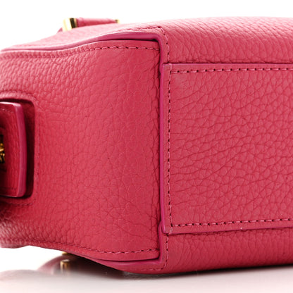 Delvaux Taurillon Soft Nano Cool Box Satchel Framboise 9 of 12