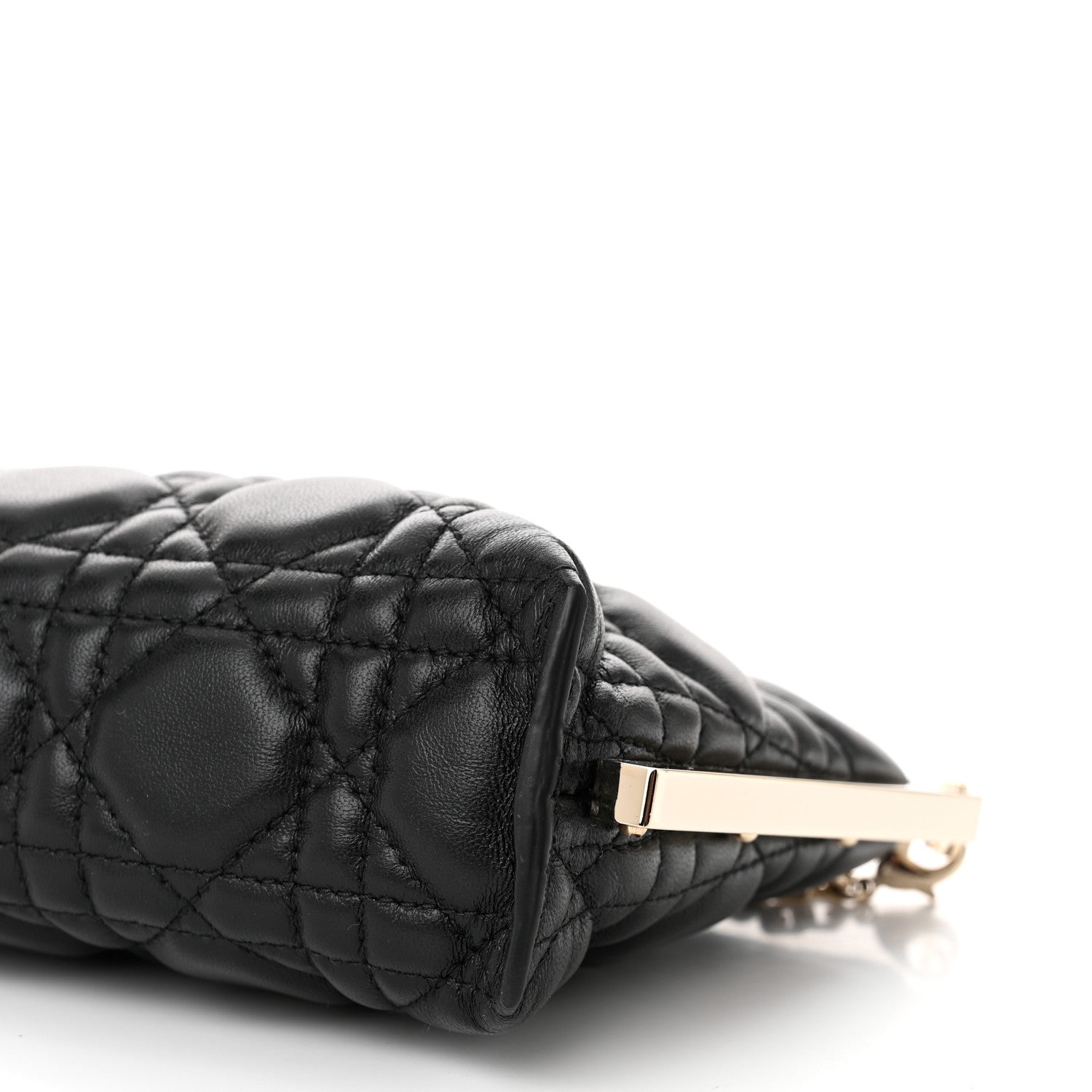 Christian Dior New Line Lambskin Cannage Dior Club Bag Black 10 of 10