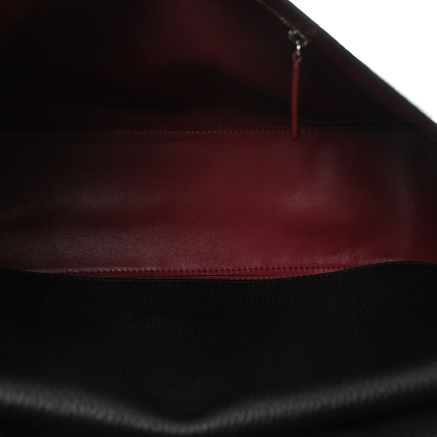 Grained Calfskin Small Souplissimo Maxi Flap Black
