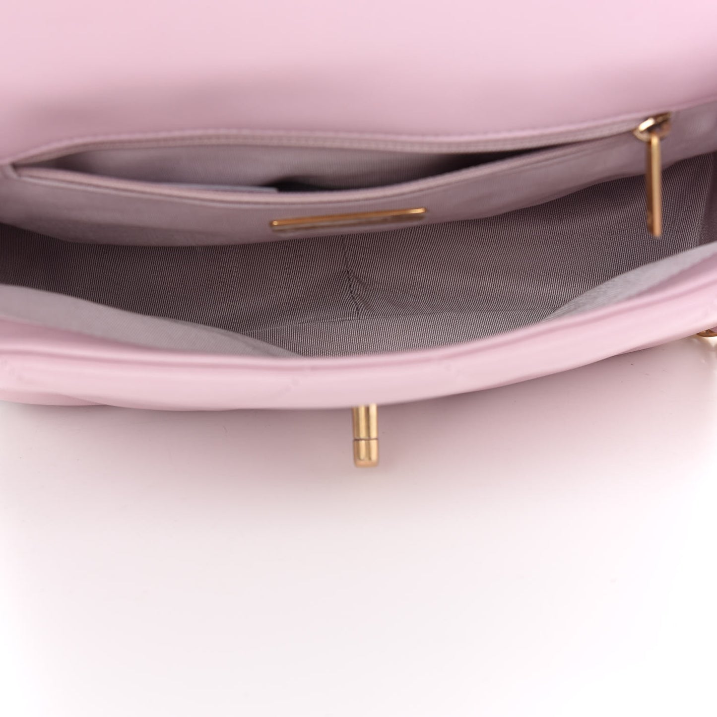 Lambskin Quilted Medium Chanel 19 Flap Light Pink