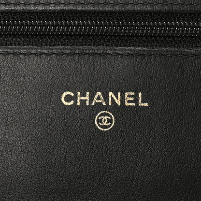 Chanel Aged Calfskin Lucky Charms 2.55 Reissue Wallet on Chain WOC Black 6 of 11