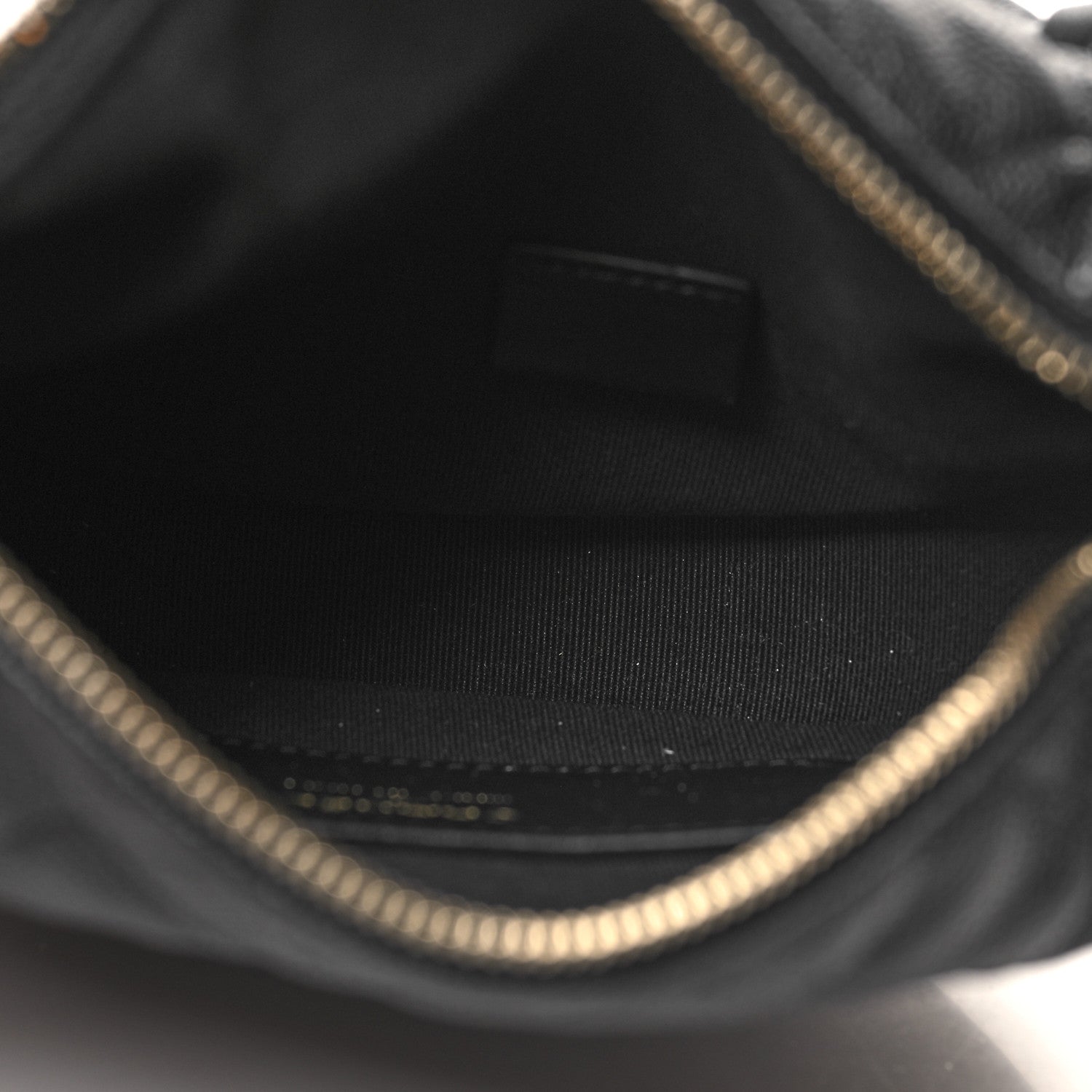 Chanel Shiny Caviar Quilted Bow Pouch Hobo Black 5 of 11